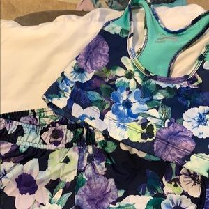 short and sports bra set